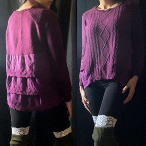 ⭐️ Vintage Lace Back Sweater